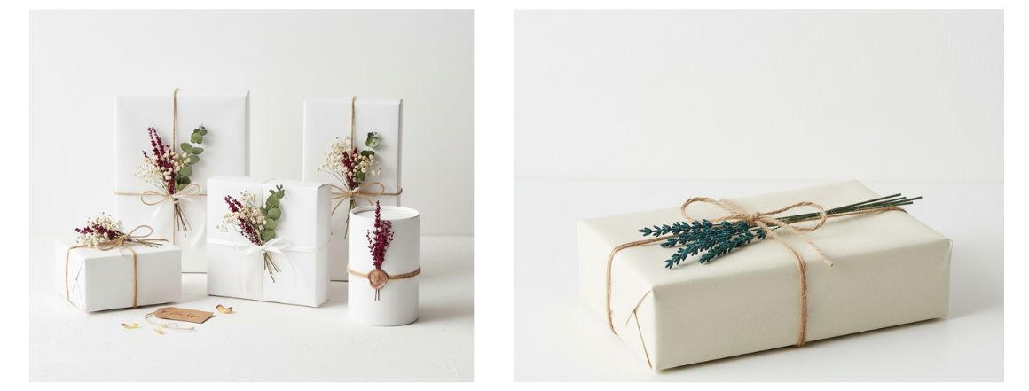 Stabilizovaná levandule jako ozdoba na dárkové balení